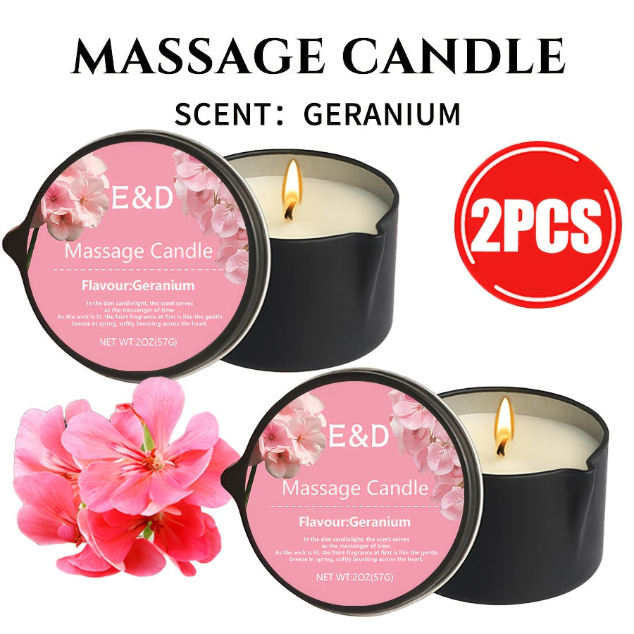 Massage Oil Candle 2-in-1 Soy Wax Scented Candle with Essential Oil Warm Moisturizing Body Lotion 20+ Scents Spa Pedicure Nail Salon Wedding Valentine Gift for Women
