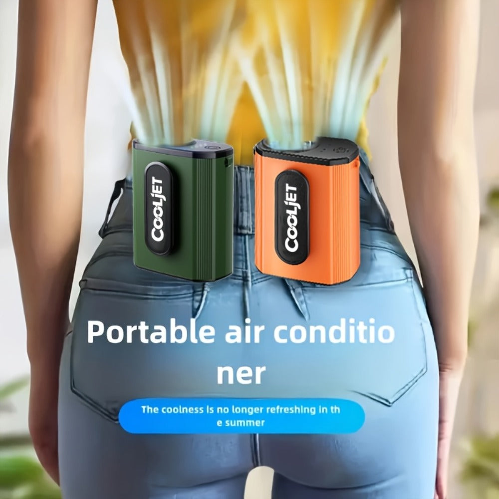 Neck Fan Waist Clip Fan 5000mAh, 18000RPM Powerful Brushless Motor, 4-Speed Portable Personal Fan with LED Battery Indicator, Hands-Free Wearable Fan for Outdoor Work, Camping, Sports and Travel