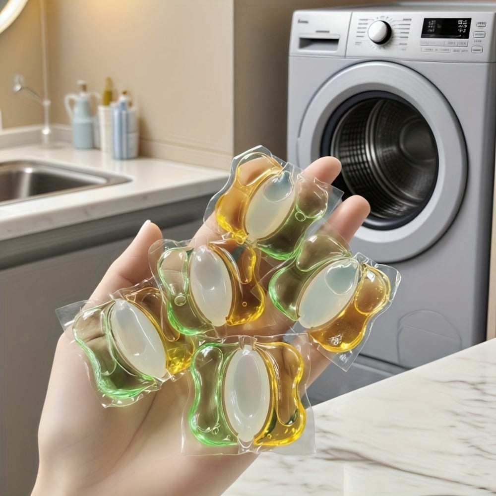 Floral Perfume Laundry Pods 3-in-1 Concentrated Detergent Pods Long-Lasting Fragrance Efficient Stain Removal 0.35oz Each for Clothes Fabric Care 30 60 Count
