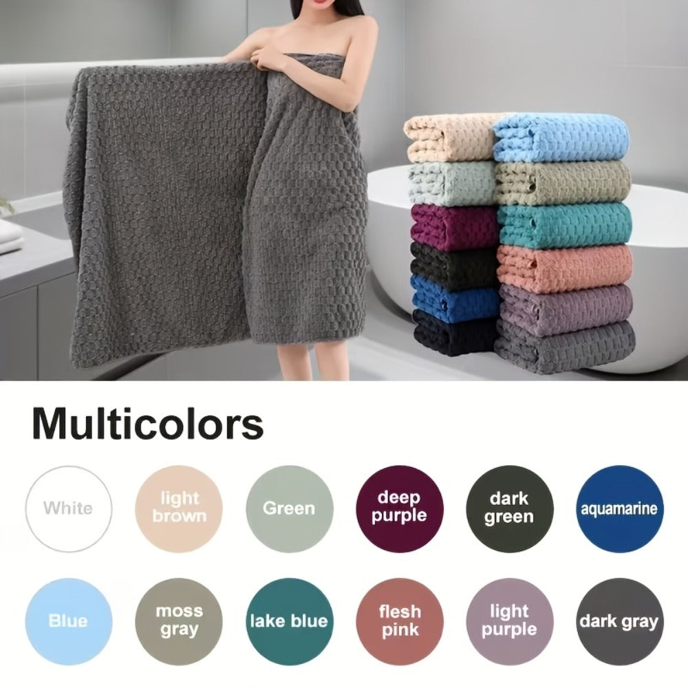 Microfiber Bath Towel Set Ultra-Soft Quick-Dry Skin-Friendly 4-Piece & 8-Piece Sets with Hair Drying Cap Multi-Color Options Luxury Spa Quality for Home Family Gifting