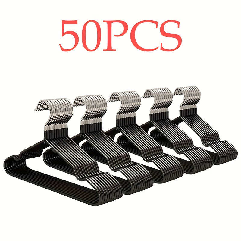 High Manganese Steel Non-Slip Clothes Hangers Thickened Heavy Duty Coat Suit Hangers Space Saving Closet Organizer