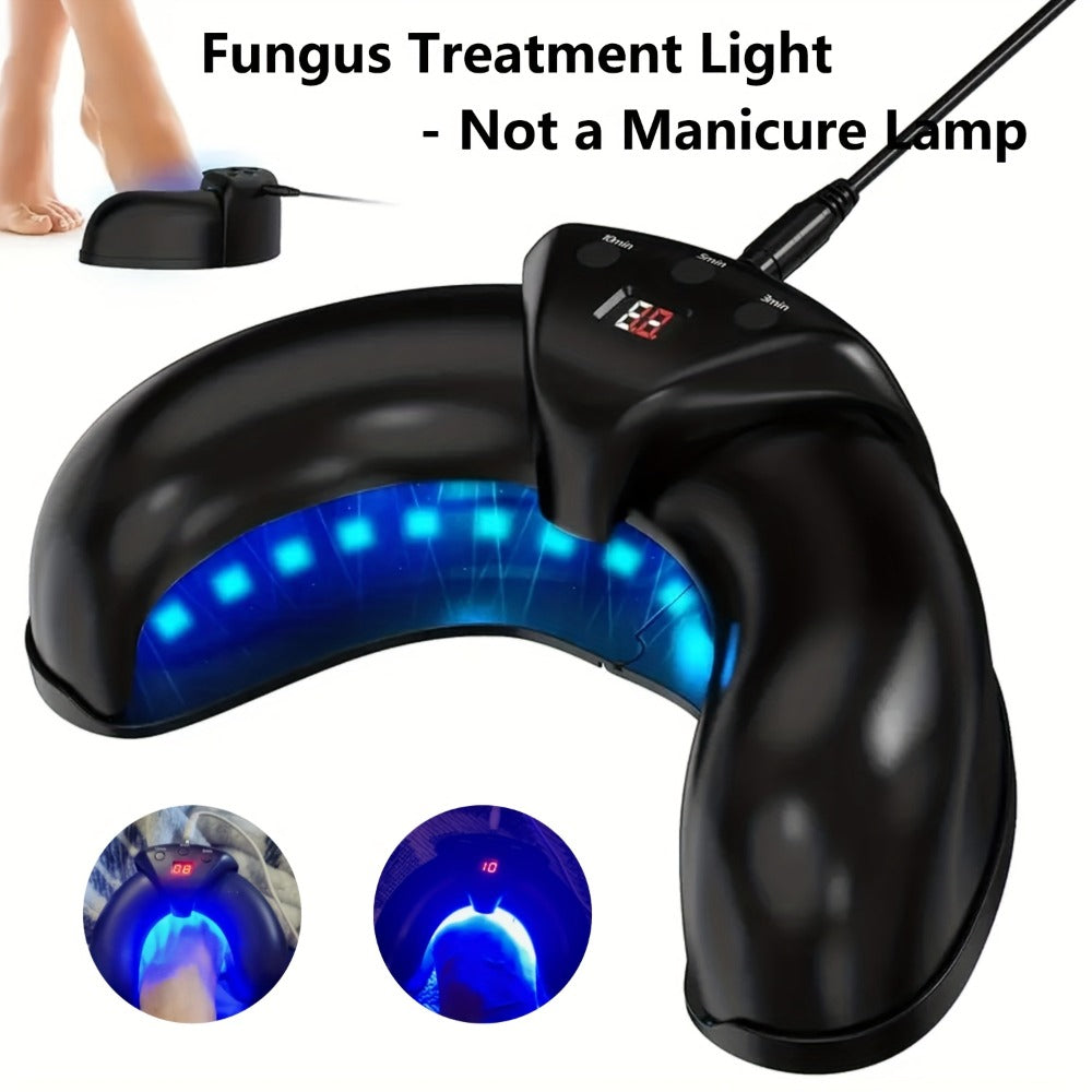 Nail Light Therapy Device FDA Cleared 470nm 910nm Dual Wavelength Toenail Fungus Laser Cleaning Machine Onychomycosis Home Treatment Portable Nail Care Device