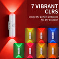 RGB Magnetic Night Light LED Ambient ¨C Multi-Color Motion Sensor, No-Drill Magnetic Install, Long Battery Life for Living Room, Bedroom, Hallway, Stairs & Bar (1pc or 5-Pack)