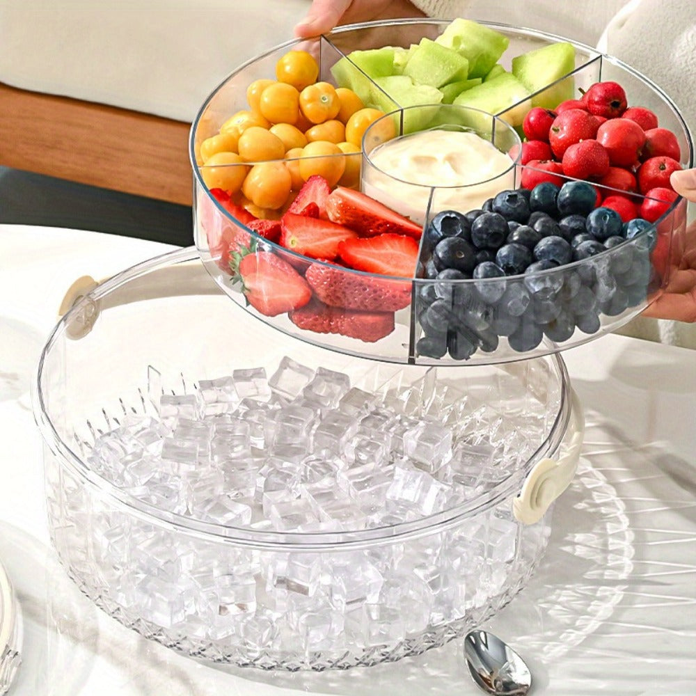 Portable Ice Bucket with Lid Large Capacity Insulated Beverage Cooler for Outdoor Party Beer Champagne Fruit