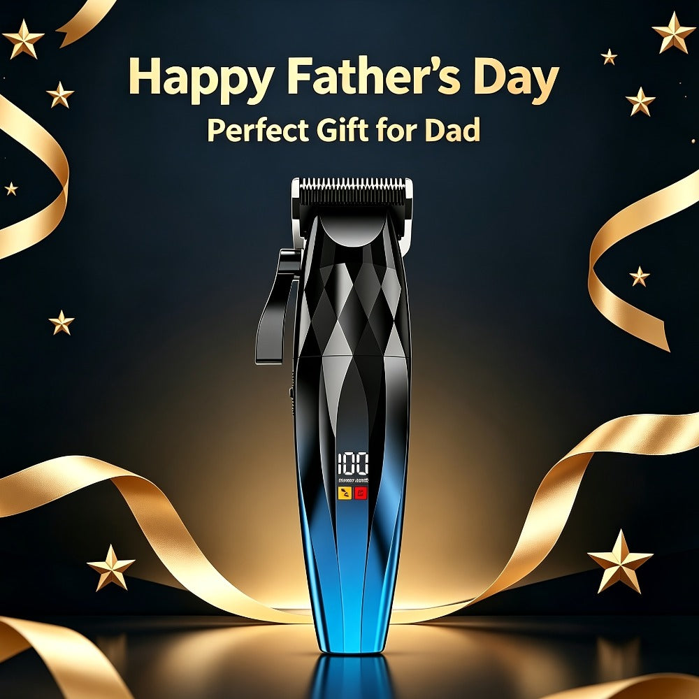 Hair Clipper for Men Professional Electric Trimmer | 7000RPM Motor | Ceramic Blade | 8 Guide Combs | 2000mAh LED Battery | Cordless USB Rechargeable | Fade Buzz Cut Home Barber Kit