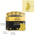 24K Gold Eye Patches 25 Pairs Collagen Under Eye Mask with Glycerin Hydrating Eye Pads for Dark Circles Puffiness Anti-Aging Eye Treatment for Men and Women All Skin Types Wedding Party Skincare