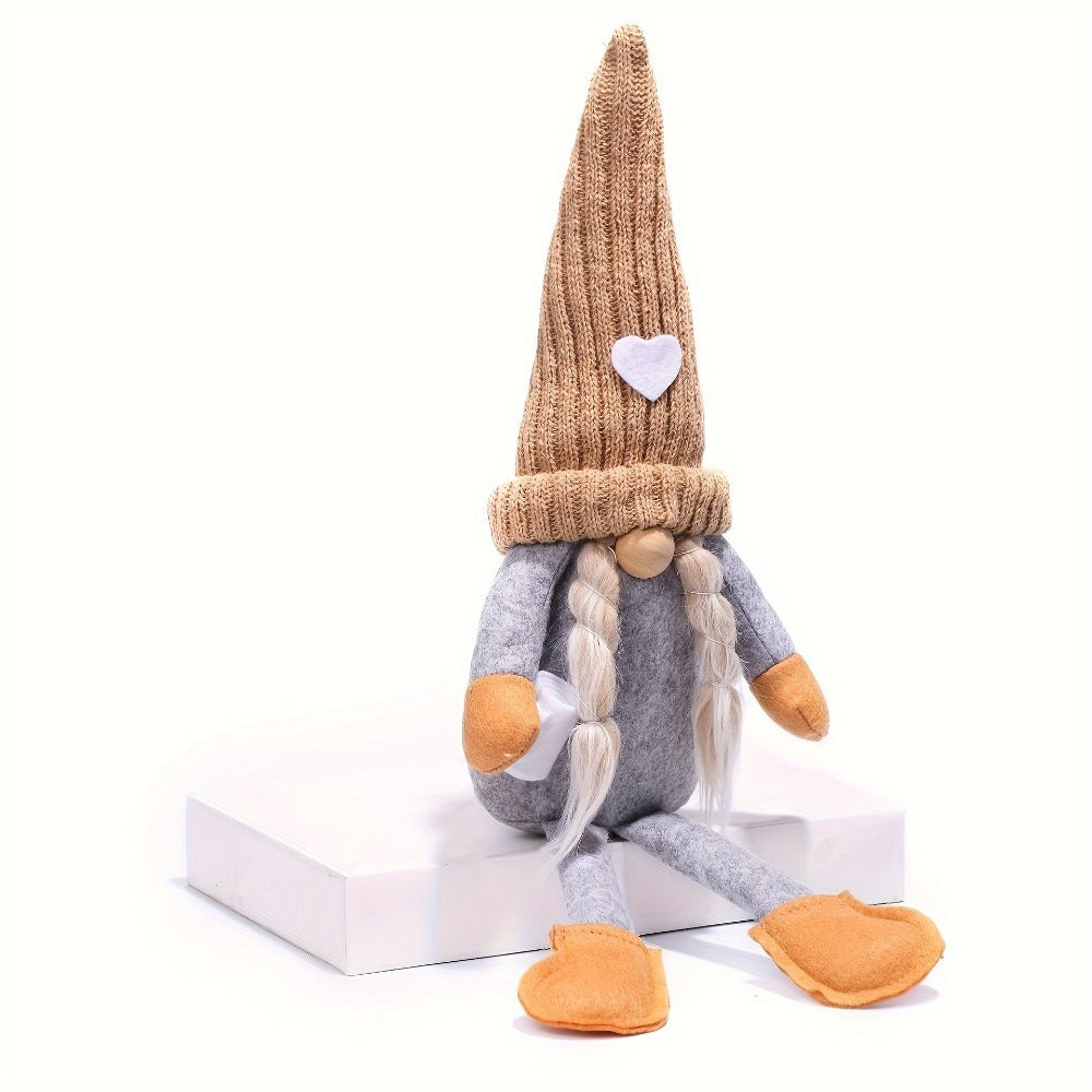 Gnome Home Decor 2pcs Set ¨C Collectible Holiday Gnomes Figurines for Living Room, Bedroom, Office, Birthday & Party Decorations, Gifts for Men & Women