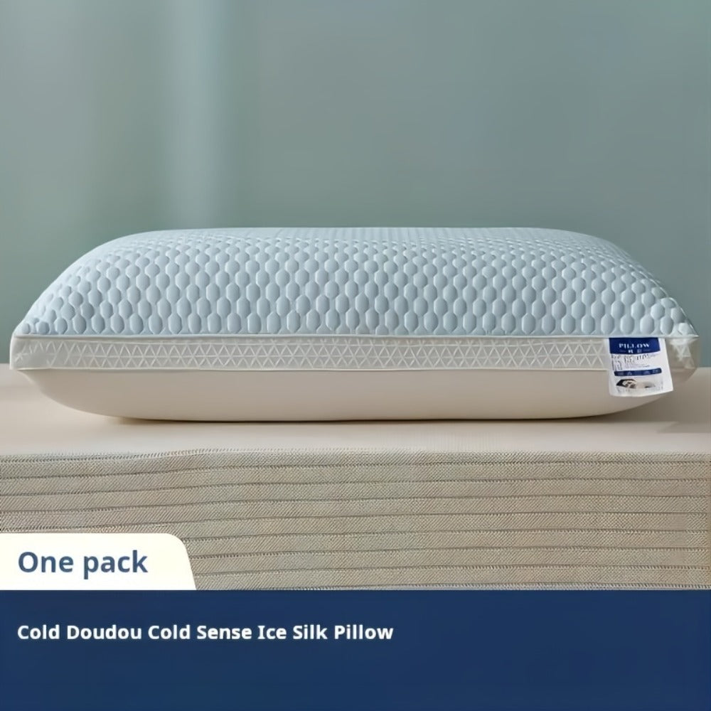 Bed Pillows Set of 2 - Soft Hotel Quality Sleeping Pillow with Neck Support, Cooling Comfort Polyester Fill for Home Bedroom Dorm, Standard Size Sleep Pillow - Blue Gray Pink Indigo