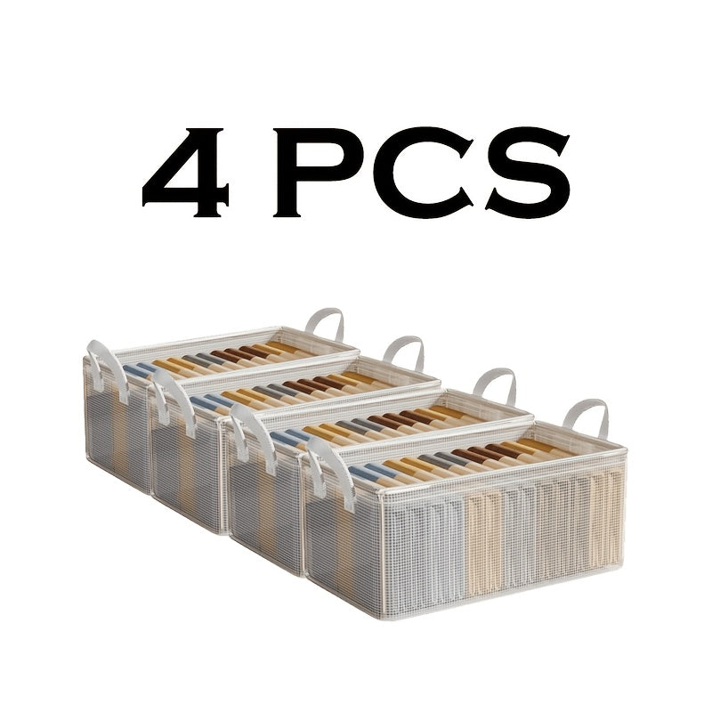 Storage Boxes Waterproof Steel Frame 26L Collapsible Fabric Bins for Clothing Household Sundries Closet Bedroom Organization Space Saving Home Storage Containers with Lid
