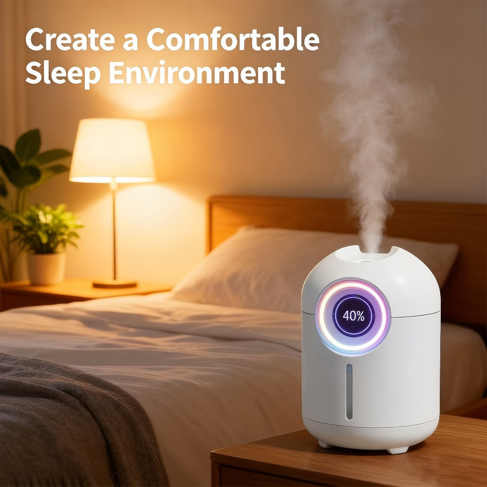 Aroma Humidifier Set of 3 with Soft LED Night Light | Quiet Mini Humidifier Pack, Adjustable Mist, Room Air Freshener for Bedroom, Living Room & Office | Holiday Gift Set White & Green