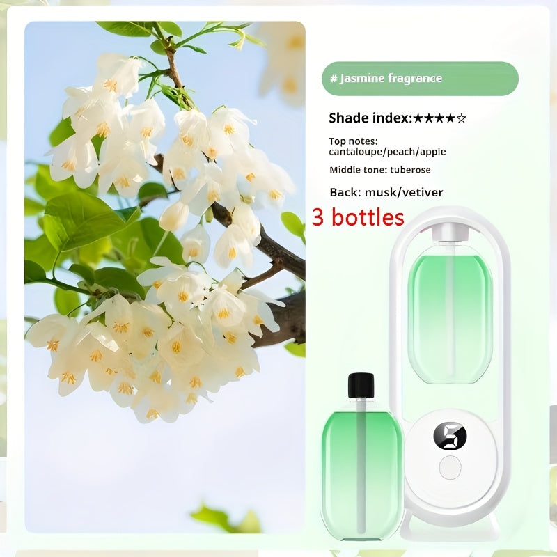 Aromatherapy Diffuser with Essential Oils Included | 4.06oz Cute Portable Aroma Diffuser with LED Light for Office, Bedroom & Bathroom | Long-Lasting Home Fragrance Air Freshener Gift | 9 Scents