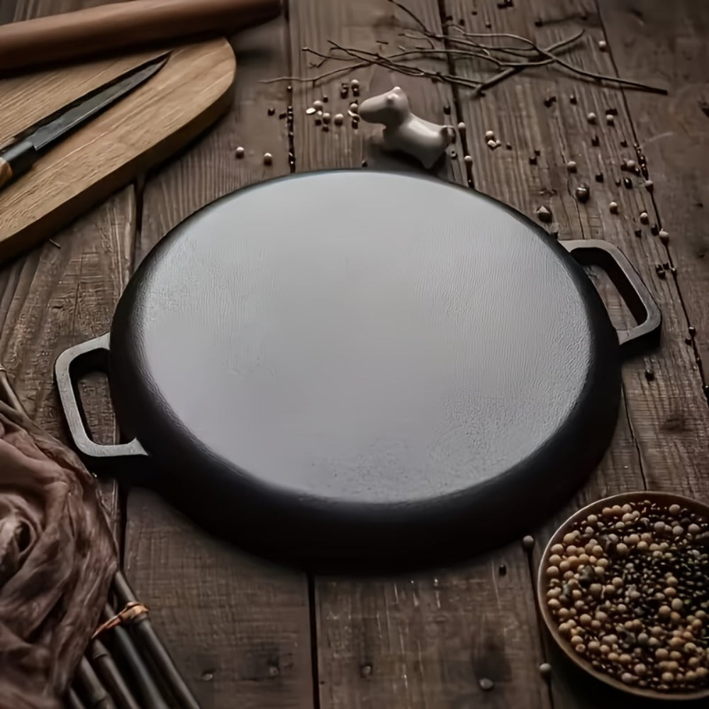 Pre-Seasoned Cast Iron Skillet Set 2 & 3 Piece ¨C Non-Stick Durable Even-Heating Pan for Pizza, BBQ & Pancakes | Oven, Stovetop, Grill & Campfire Safe Versatile Home & Outdoor Cooking Cookware