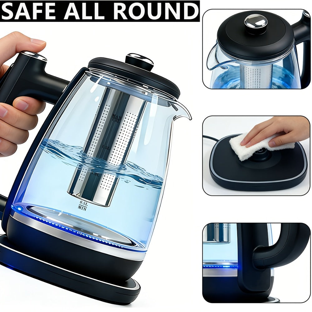 Electric Kettle 1150W Fast Heating ¨C Removable Stainless Steel Filter, Overheat Protection & Easy to Clean, Versatile Hot Water Kettle for Coffee, Tea & Drinking Water, Ideal Kitchen Gift