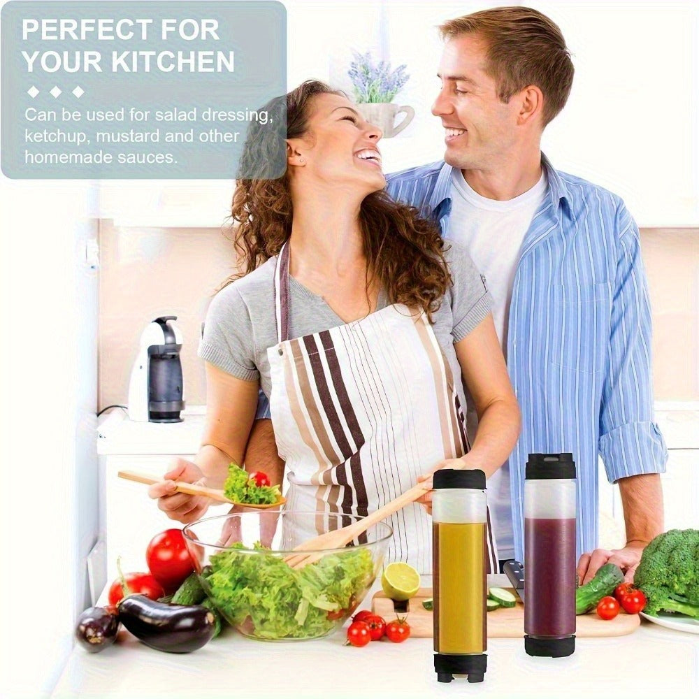 Squeeze Bottles Set of 3 Leak-Resistant Wide Opening Sauce Dispenser Transparent