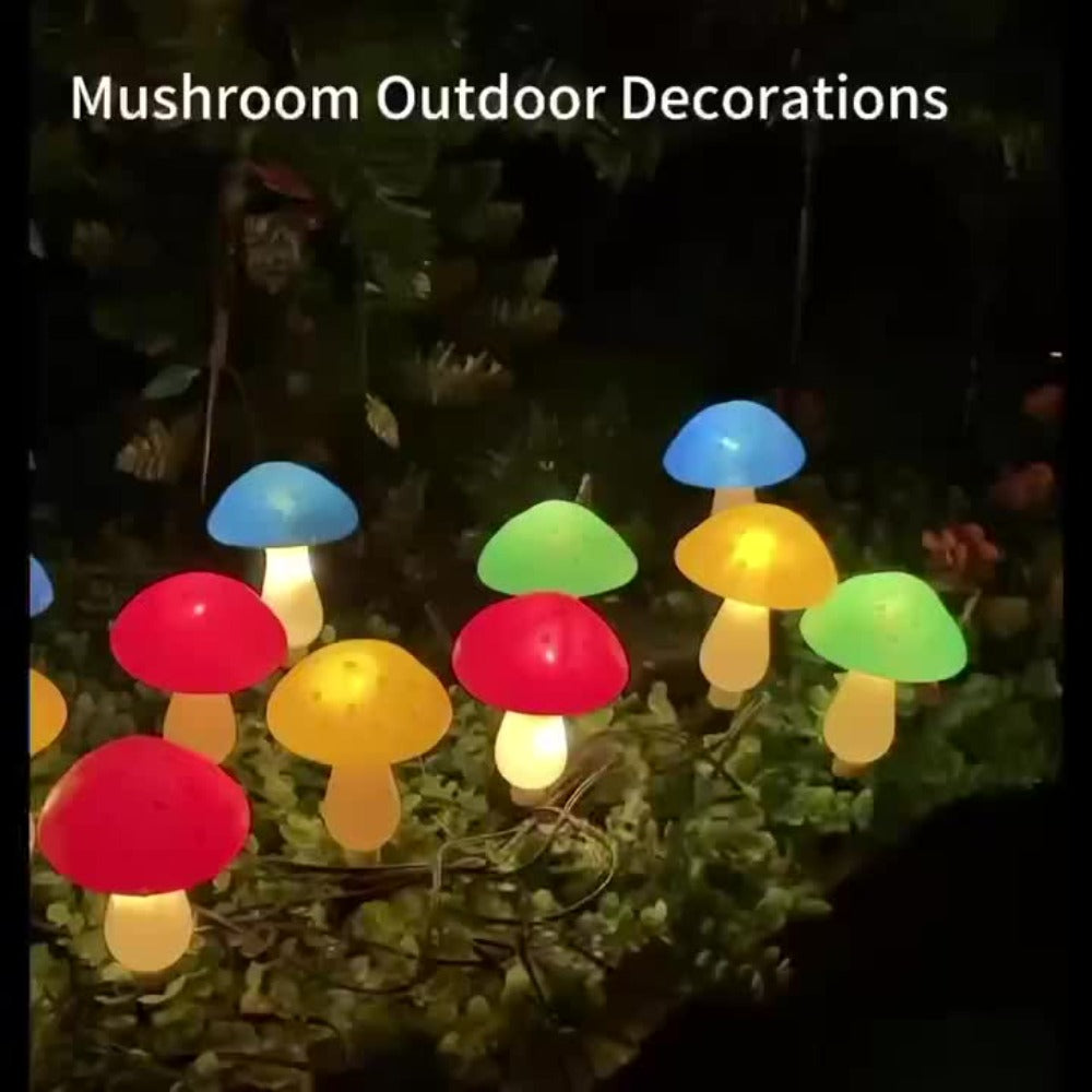 Solar Mushroom Lights Outdoor 8 Pack ¨C 8 Lighting Modes, Color Changing Garden Stake Lights for Yard, Pathway, Halloween & Holiday Decor ¨C Solar Powered Waterproof Mushroom Garden Lights