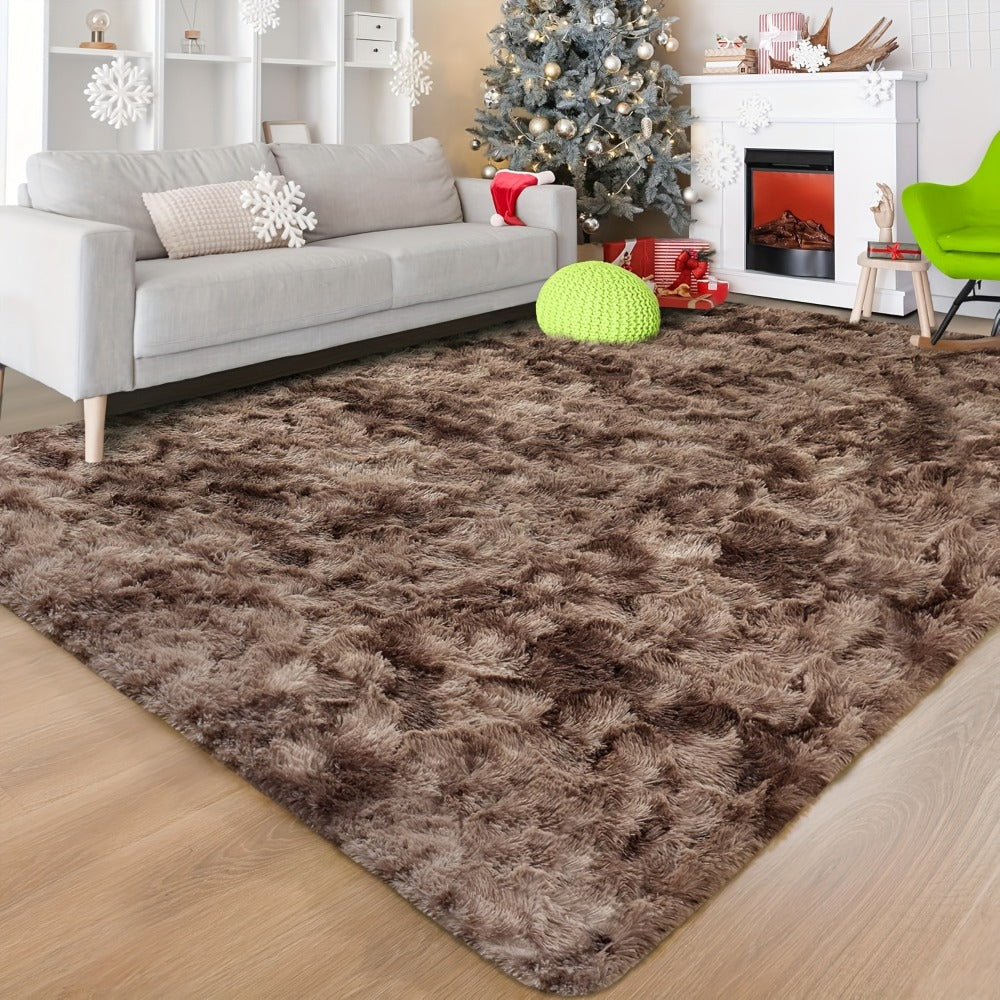 Shaggy Area Rug Soft Plush Fuzzy Carpet Non-Slip Tie-Dye Design for Bedroom Living Room Nursery Dorm ¡ª Pet Friendly Machine Washable Multiple Sizes & Colors