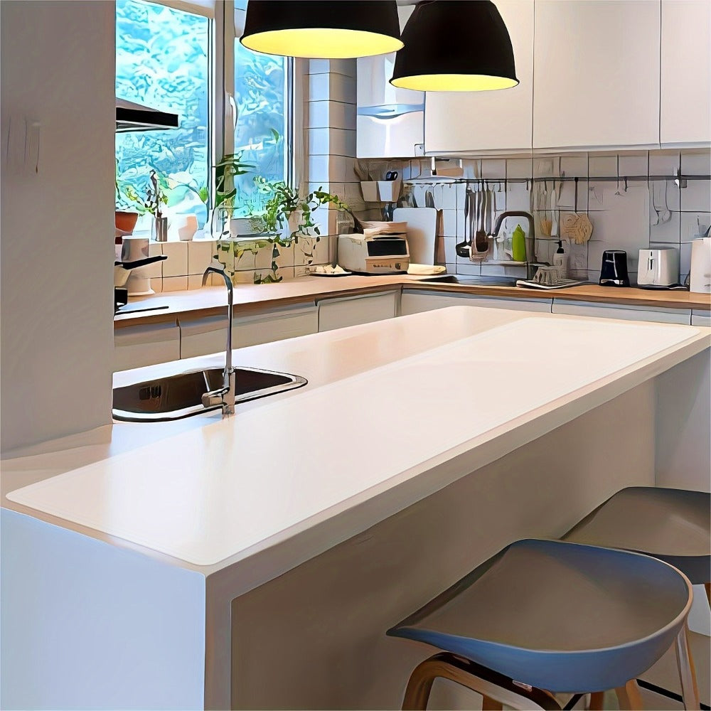 Extra Large Silicone Mat for Kitchen Counter ¨C Nonslip Heat Resistant Countertop Protector, Nonstick Waterproof Craft Mat & Placemat, Multiple Sizes & Colors