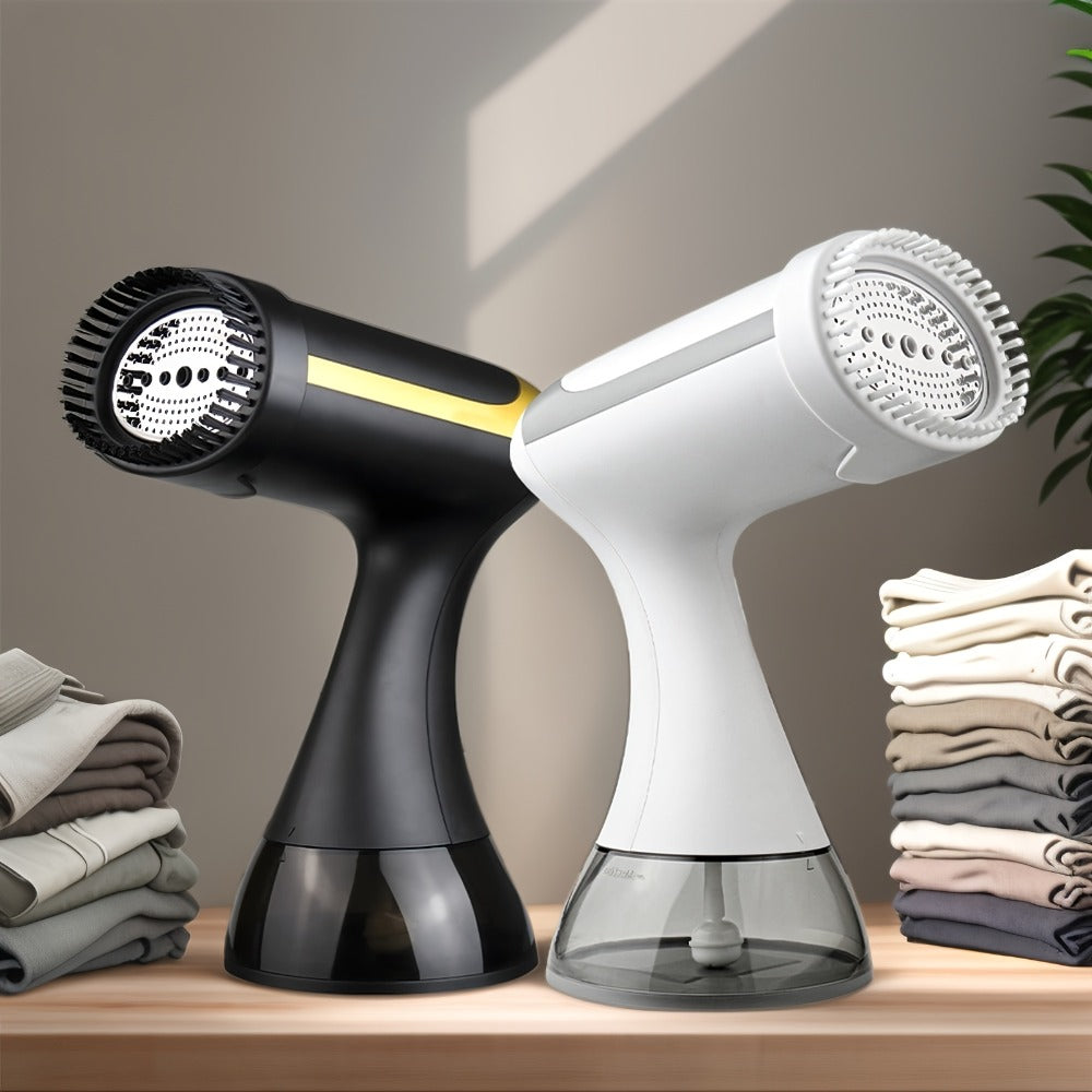 Portable Clothes Steamer 1100W ¨C 20-Second Fast Heat-Up Handheld Garment Steamer with 10oz Water Tank for Wrinkle Removal on All Fabrics ¨C Compact Travel Steam Iron for Home & Travel (Dark Black)