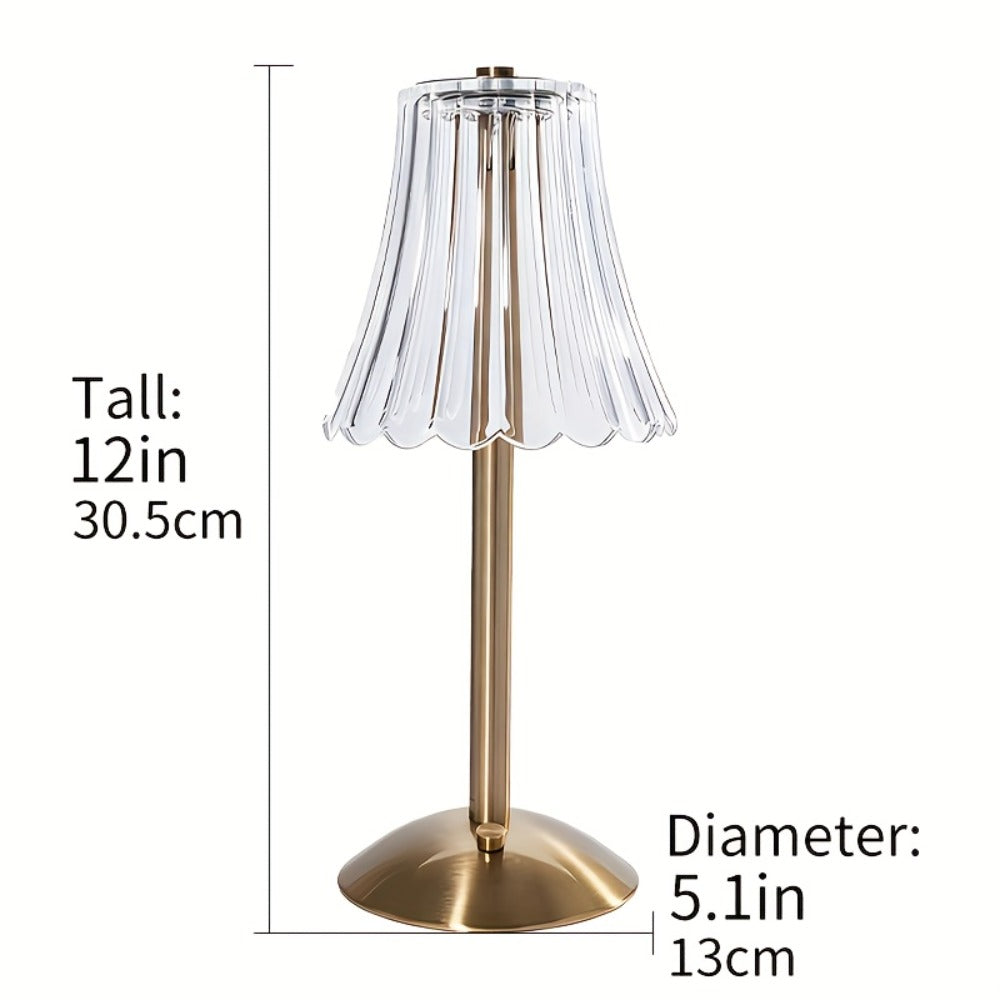 LED Retro Metal Table Lamp for Bedroom, Nordic Bedside Night Light with USB Charging, Warm Atmosphere Desk Lamp for Living Room Reading