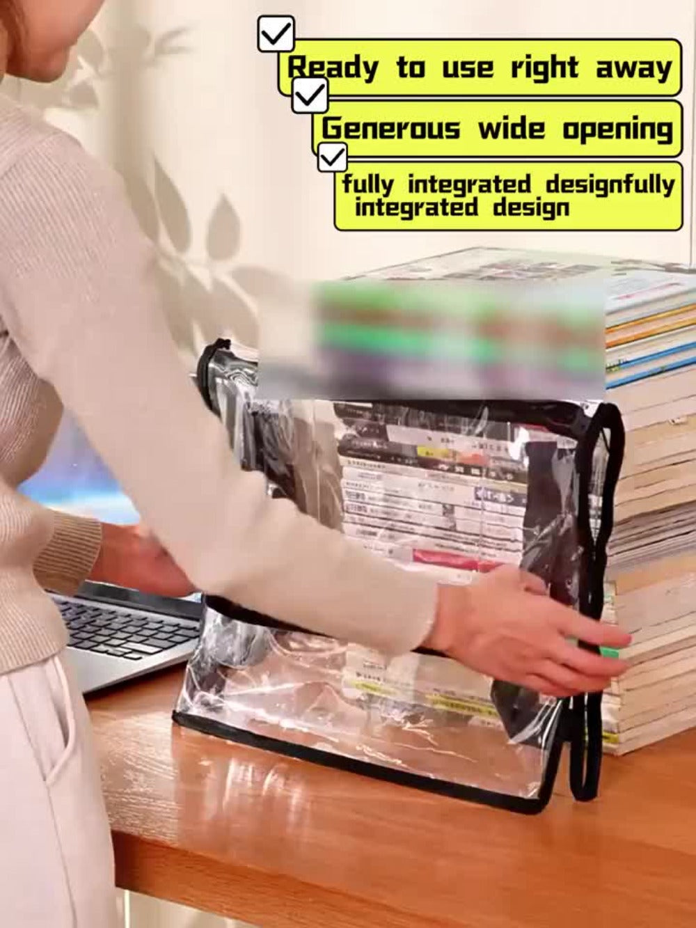 Clear Plastic Storage Box with Snap-Fit Lid, Stackable Organizer Bins 3 or 4 Pack, Large Capacity Heavy Duty Containers for Clothes Books Bedding Snacks, Home Office Travel Space-Saving Storage