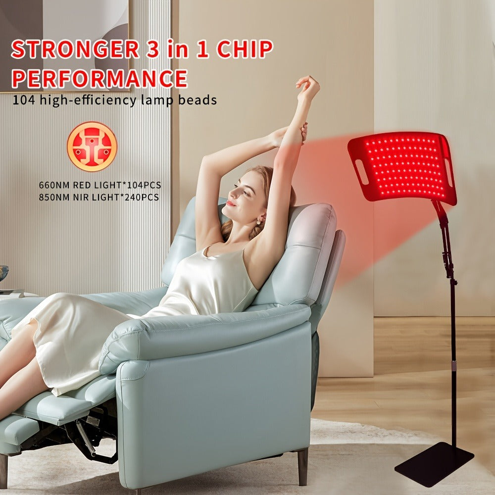 Red Light Therapy Lamp with Stand ¨C 660nm Red Light & 850nm Near Infrared Light Device for Body Pain Relief, Muscle Recovery & Skin Care, At-Home Infrared Light Therapy for Joint & Back Pain