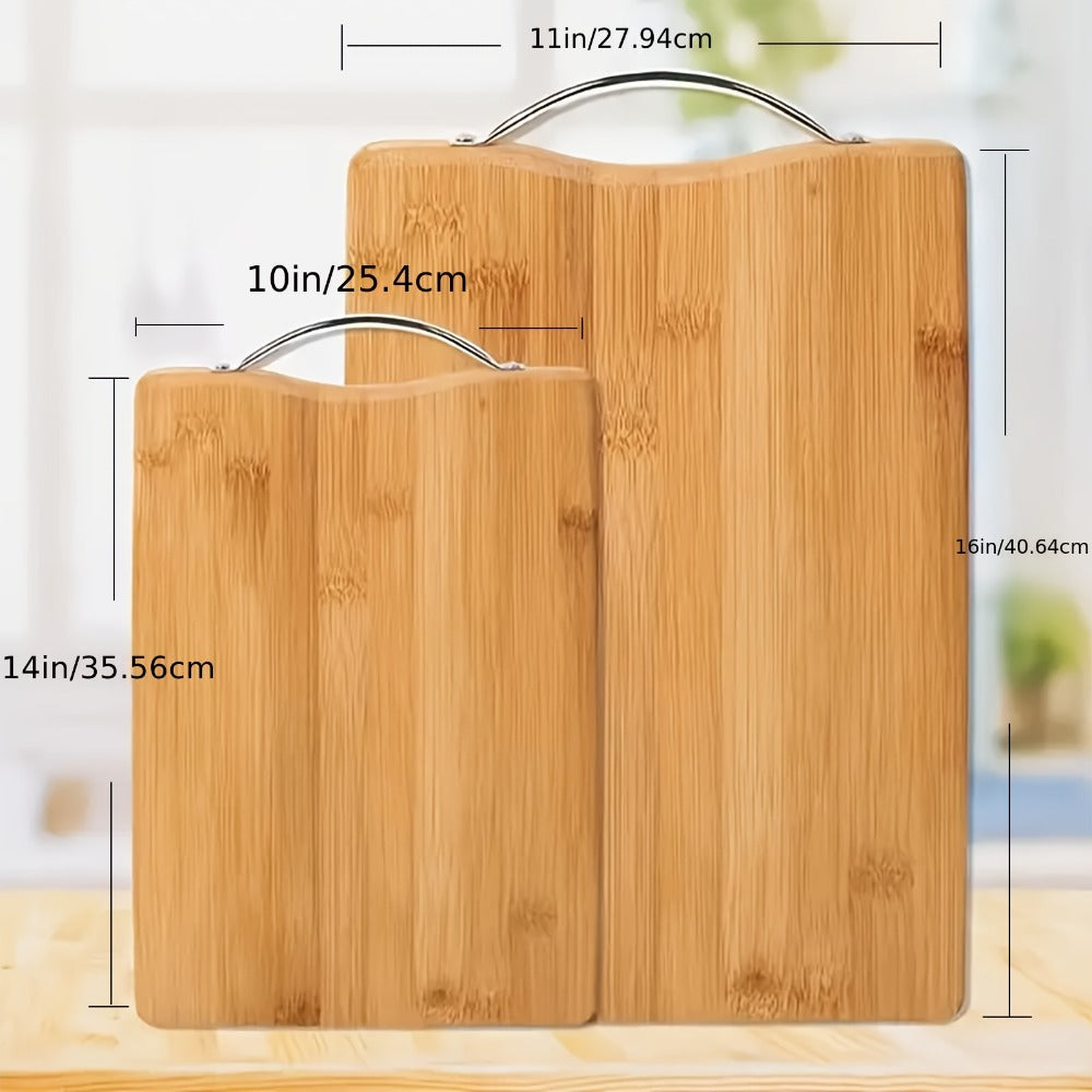 Double-Sided Bamboo Cutting Board ¨C Sturdy Reversible Chopping Board for Kitchen Food Prep ¨C Eco-Friendly Bamboo Board for Fruit, Vegetables & Meat ¨C Multiple Sizes: 8.66x12.6¡±, 10.24x14.17¡±, 11.02x15.75¡±