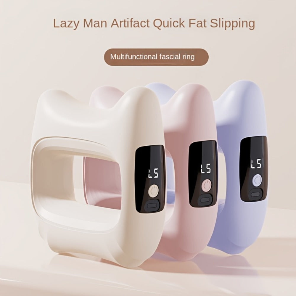 Massage Ring 5-Speed Fascia Massager for Neck Waist Back Full Body Fat Burning Relaxation Fitness
