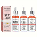 Facial Serum 5-in-1 with Hyaluronic Acid & Vitamin C ¨C 3 Pack 30ml, Hydrating Anti-Aging Skin Care Serum for All Skin Types, Alcohol-Free, Non-Irritating, Unisex