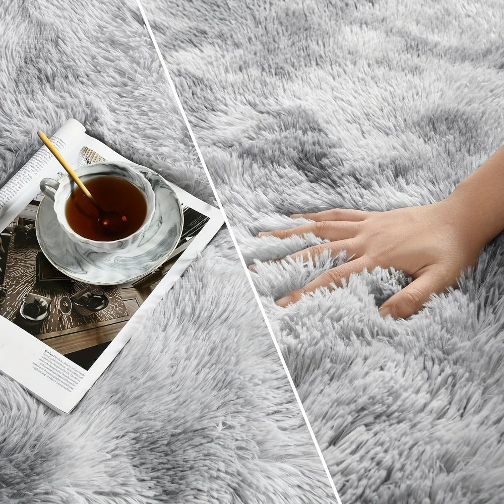 Non-Slip Area Rug Fluffy Soft Carpet - Modern Home Decor Floor Mat for Living Room, Bedroom, Kitchen & Bathroom | Easy Clean Cute Plush Rug in Multiple Colors & Sizes | Indoor Anti-Slip Floor Decoration