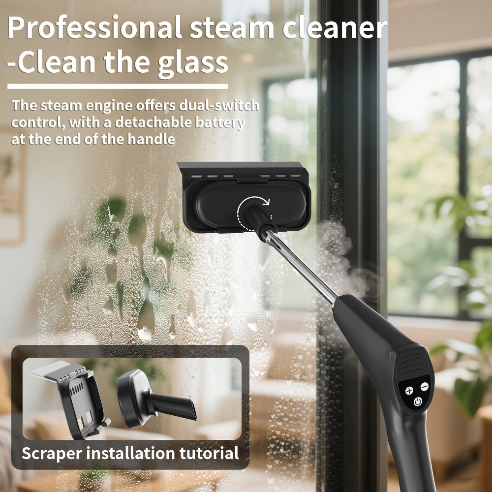 Handheld Steam Cleaner High Pressure High Temperature LCD Multi-Speed for Kitchen Grease Sofa Tile Grout Carpet Home Cleaning