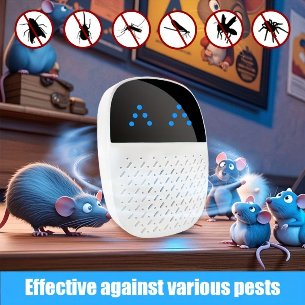 Ultrasonic Pest Repeller 4 Pack - Dual-Mode Indoor Plug-In Repellent for Mice, Spiders, Ants, Flies, Roaches | Wide Coverage for Home, Apartment & Dormitory