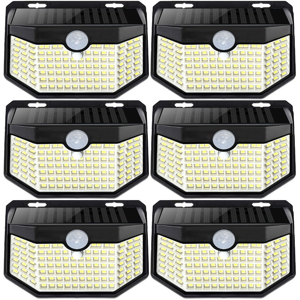 Solar Step Lights Outdoor 120 LED Motion Sensor ¨C 270¡ã Wide Angle IP65 Waterproof Wall Light with 3 Modes | 18-Hour Solar Powered Stair Light for Pathway, Fence, Garage & Deck | 4/6/8 Pack
