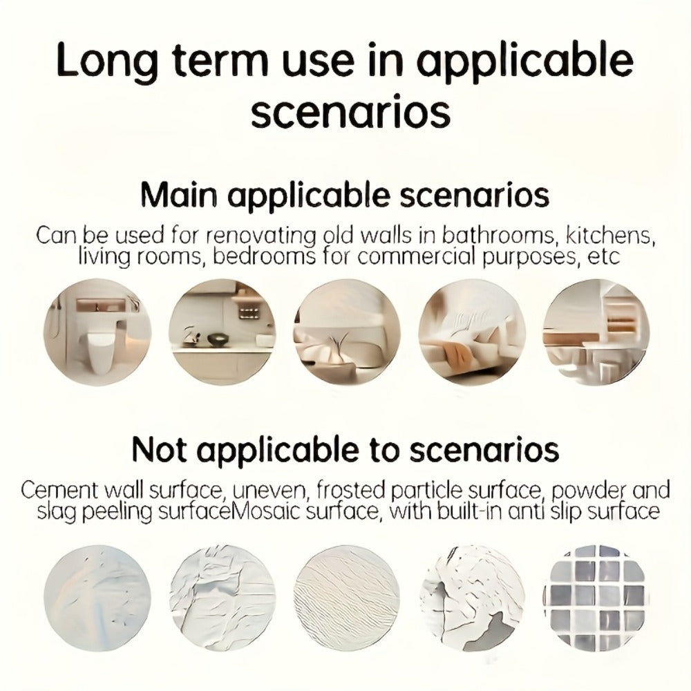 Peel and Stick Marble Tile Stickers ¨C Self Adhesive Foam Wall Tiles for Bathroom Kitchen Office Bohemian Home Decor (50/100pcs, White/Gray/Black/Blue Gold)