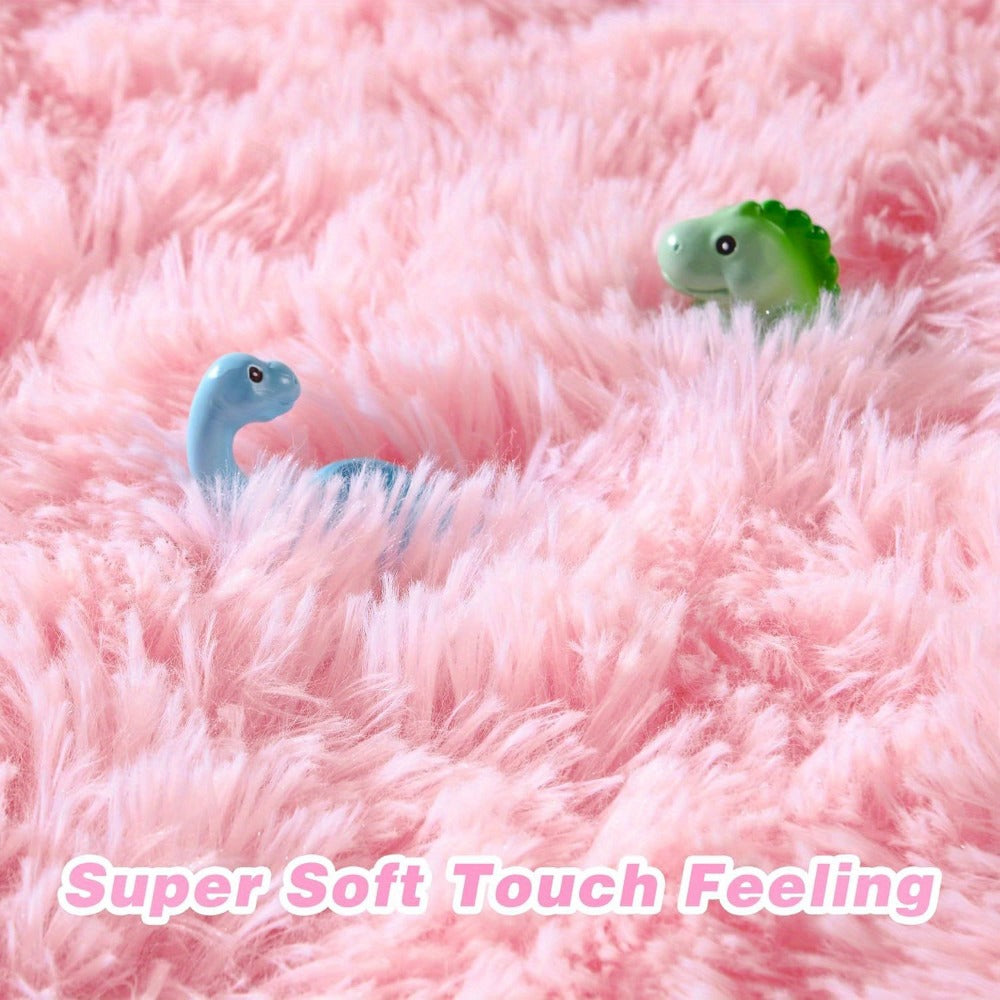 Shaggy Area Rug Soft Plush Fuzzy Carpet Non-Slip Tie-Dye Design for Bedroom Living Room Nursery Dorm ¡ª Pet Friendly Machine Washable Multiple Sizes & Colors