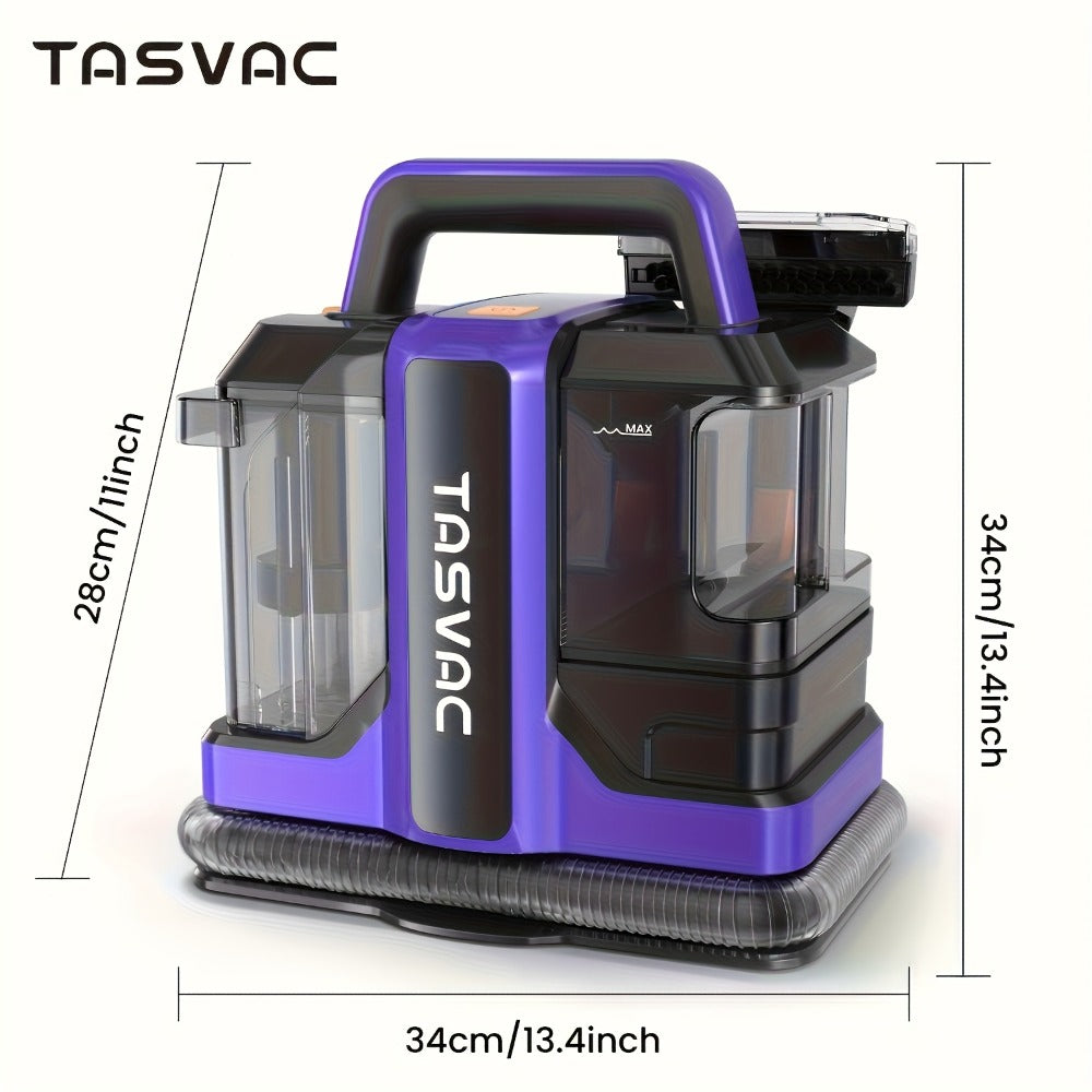 Portable Carpet Cleaner Deep Cleaning Machine with Dual Brushes Powerful Spray for Upholstery Stairs Car Seats Tough Stain Removal