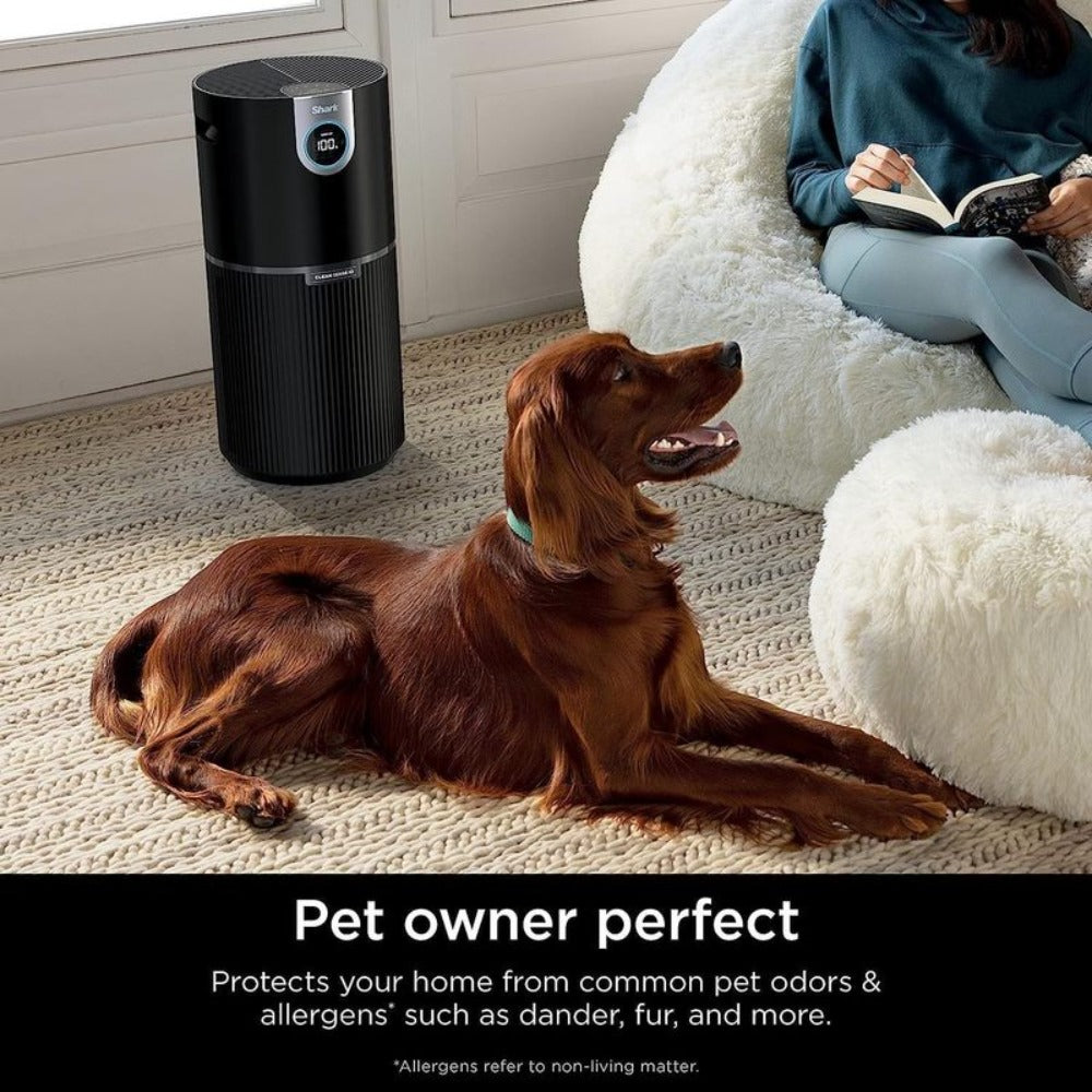 Shark NANOSEAL HEPA Air Purifier MAX ¨C Covers 1350 Sq Ft, Clean Sense IQ Auto-Adjust, Captures 99.98% Dust & Allergens, PM1/PM2.5/PM10 Sensor, 4-Speed Fan, XL Room Purifier, White, Certified Refurbished