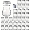Mason Jars 8oz Glass Jars with Lids ¨C 9/18/27/36 Pack Regular Mouth Canning Jars for Storage, Spices, Jelly, Jam, Honey & Caviar | Dishwasher Safe Spiral Lid Kitchen Storage Containers Set