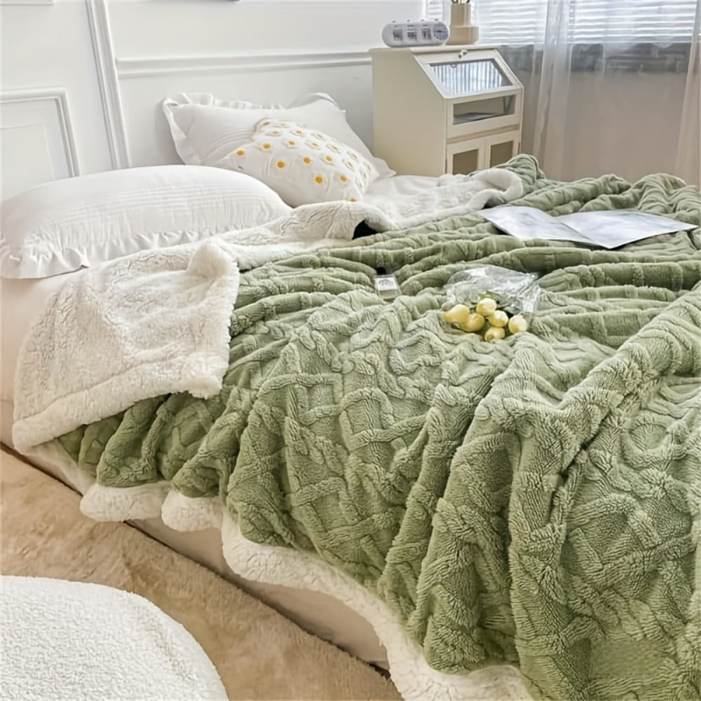 Taffeta Blanket Double-Sided ¨C Silky Soft All-Season Sleep Blanket for Bed & Air Conditioning, Machine Washable, 5 Colors, 3 Sizes