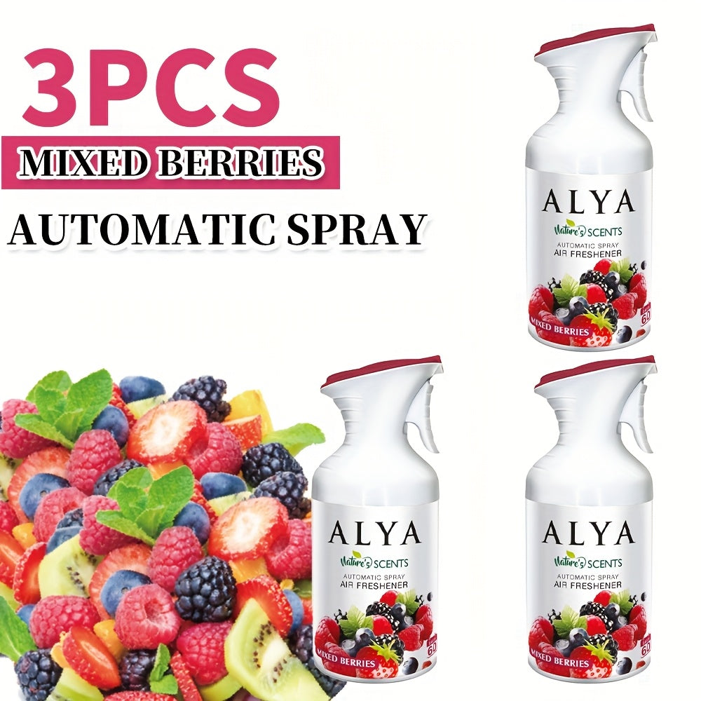 Air Freshener Spray 8.45 oz Aromatherapy Room Spray 1pc or 3pc - 6 Scents Lavender, Vanilla, Cool Linen, Ocean, Mixed Berries & Magnolia, Odor Eliminator for Home, Car, Office, Bathroom, Fabric & Closet