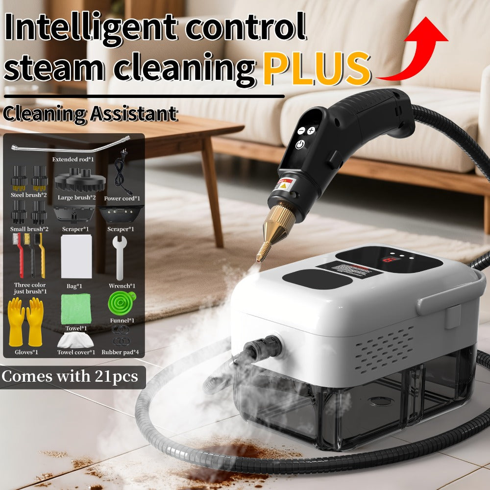 Portable Steam Cleaner High-Temperature High-Pressure Handheld Steamer for Home, Carpet, Tile & Grout Cleaning ¨C 9-Speed Adjustable, 3 Models: Basic, Upgraded & Smart