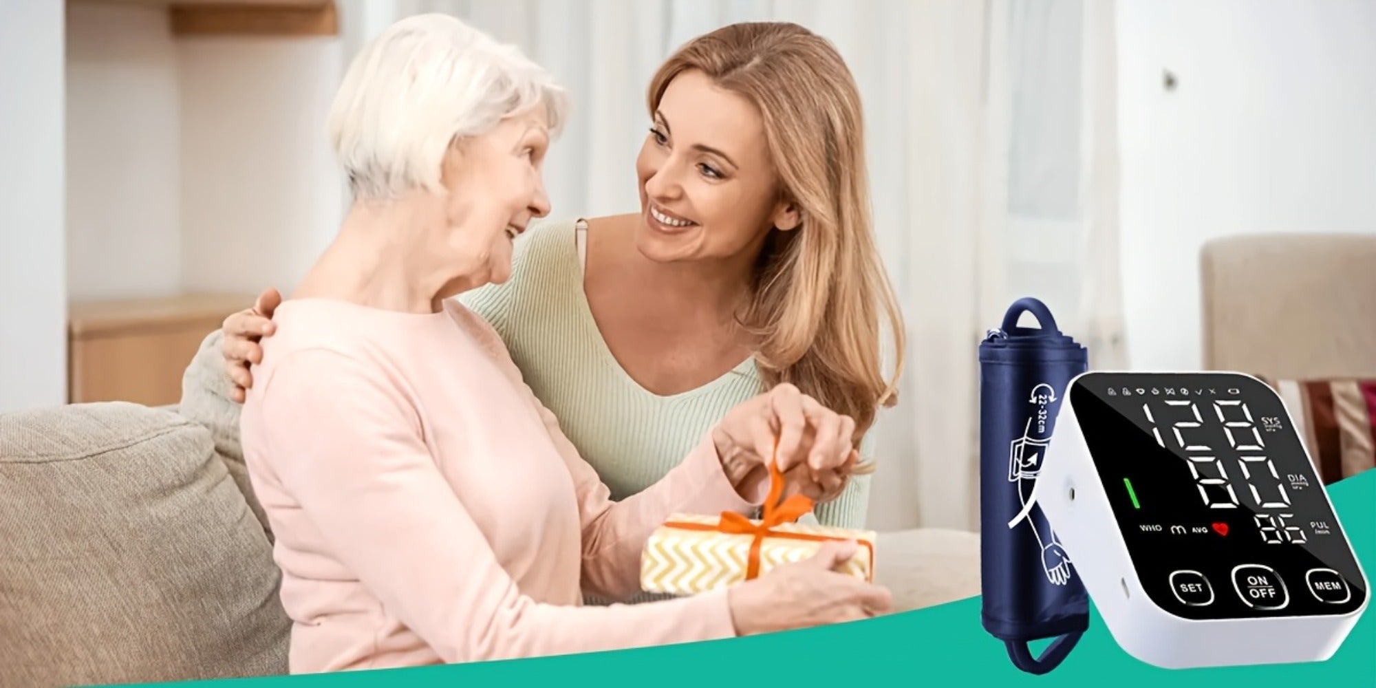 Blood Pressure Monitor Automatic Upper Arm ¨C Large Cuff, 4.5¡± Backlit Screen, 2¡Á99 Memory, Voice Broadcast, One-Touch BP Machine for Home Use