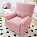 Recliner Chair Cover Elastic Jacquard Single Seat Armchair Slipcover Stretch Furniture Protector for Living Room Bedroom Office Relaxing Reclining Chair Sofa Cover Multiple Colors
