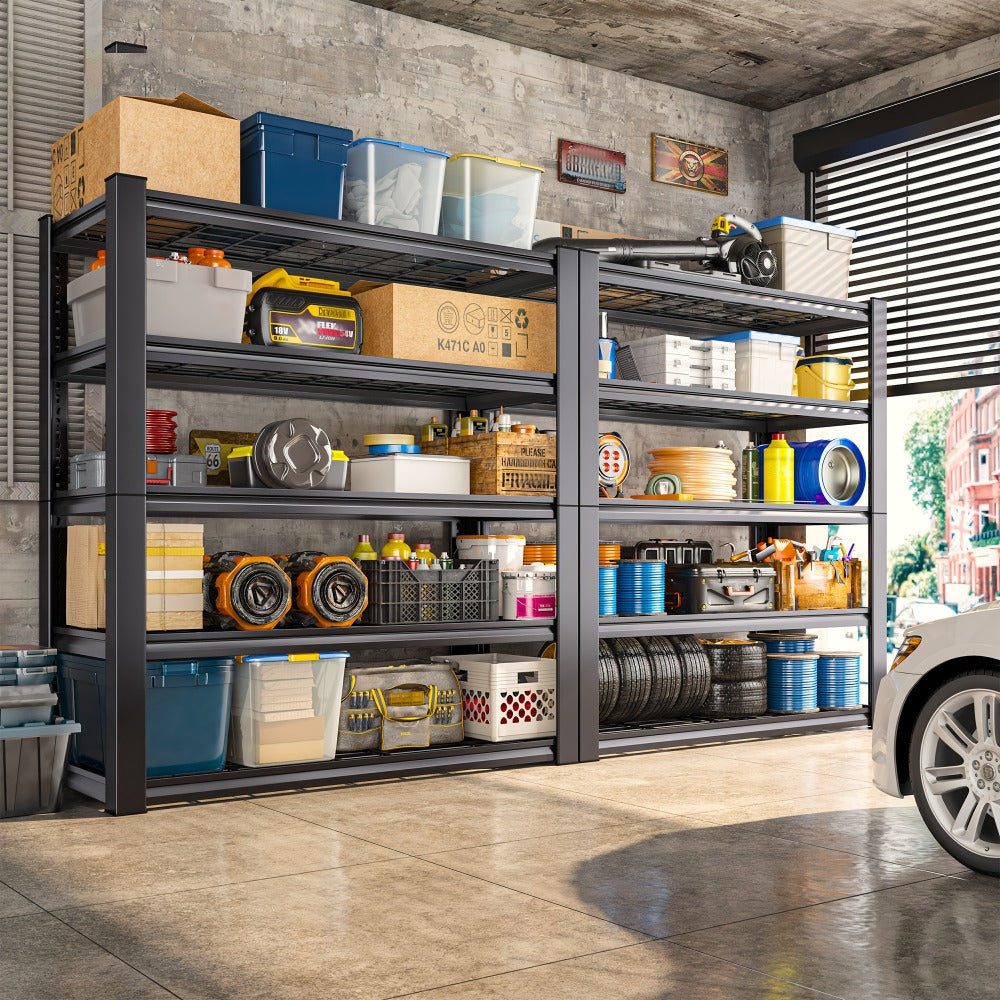 Heavy Duty Metal Garage Shelving Unit 72¡±H - Adjustable Steel Storage Shelf Rack for Garage, Basement & Warehouse