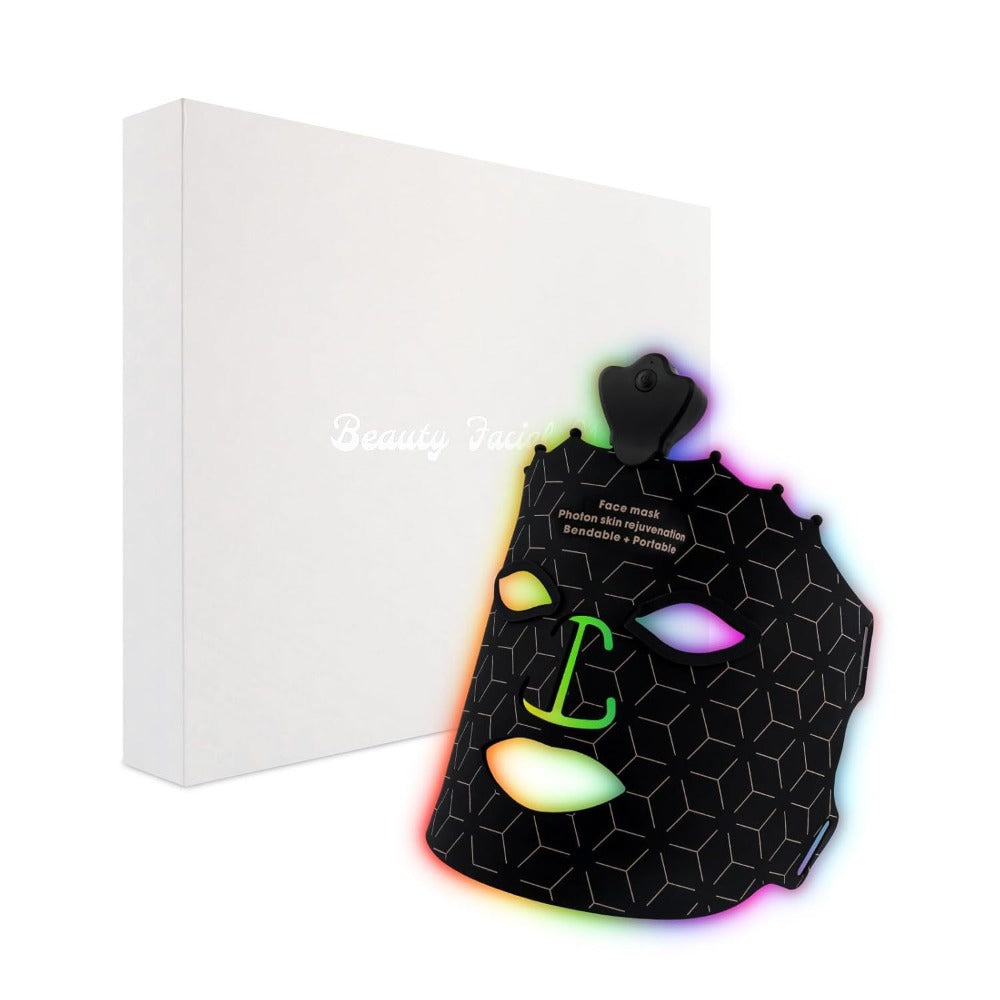 Red Light Therapy Face Mask 7 Color LED ¨C FDA Cleared Silicone Mask for Anti-Aging, Wrinkles, Acne & Skin Whitening, Eye Protection, USB Rechargeable
