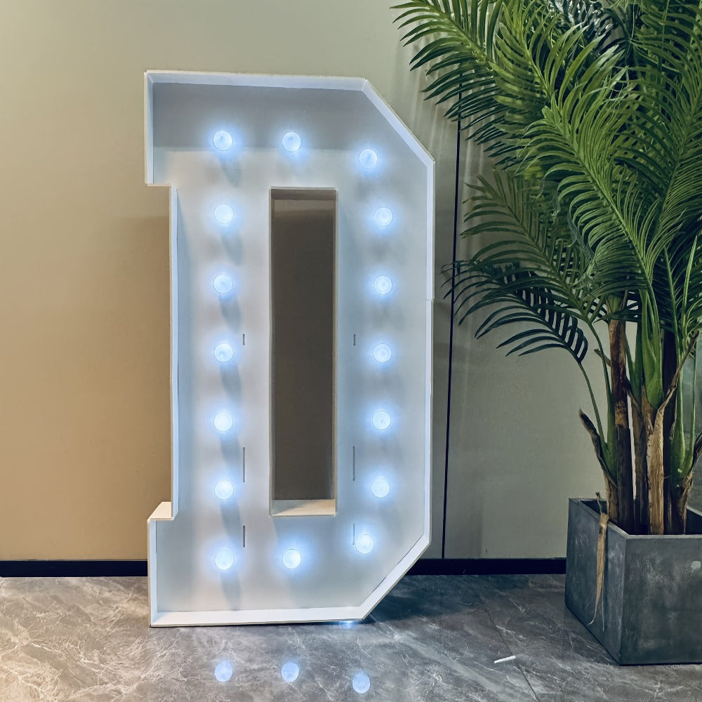 LED Letter Lights 4FT Tall Marquee Letter Lights A-Z Alphabet Light Up Letters with Cool White LED for Wedding, Birthday, Party, Proposal & Graduation Decor