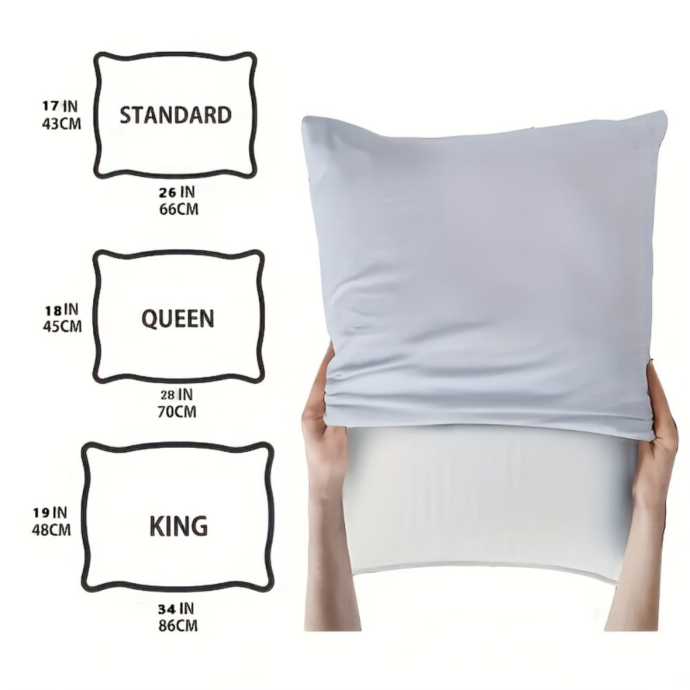 Bamboo Fiber Cooling Pillow Soft Breathable Bed Pillow for Sleeping Back Stomach Side Sleeper Machine Washable Cover Queen King Standard Size Single 2-Pack 4-Piece Set Hexagon Blue