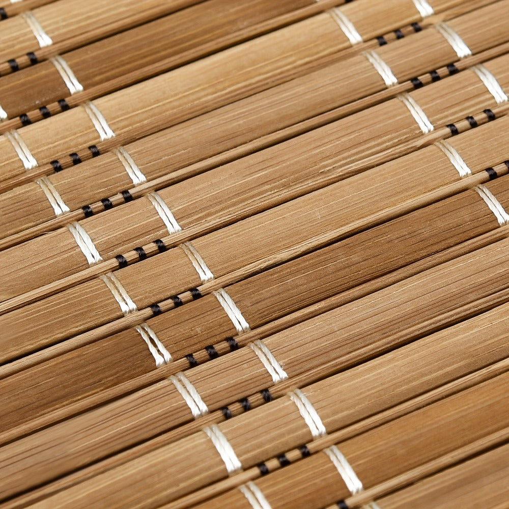 Bamboo Roman Shades Cordless - Light Filtering Roll Up Bamboo Blinds for Windows, Natural Woven Window Treatment for Living Room Bedroom Office, Multiple Sizes & Colors