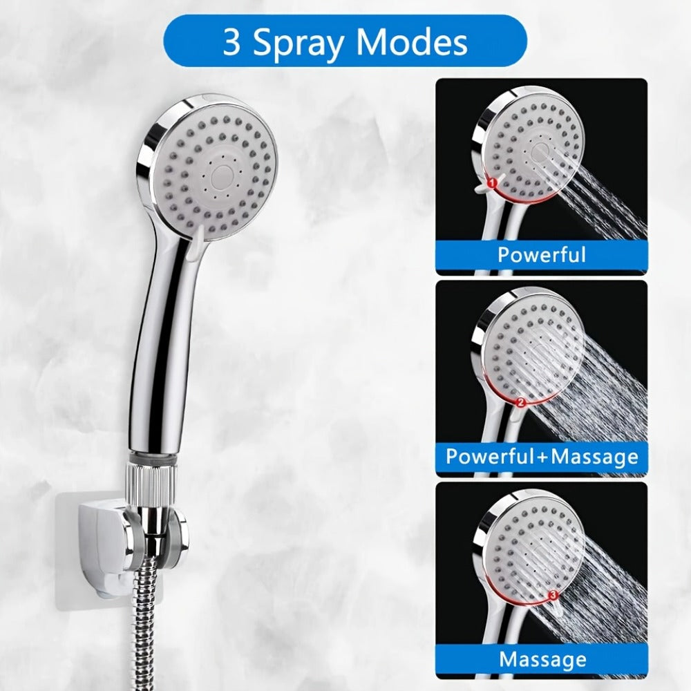 Rainfall Shower Head with Handheld Combo ¨C 8¡± High Pressure Rain Shower, 5-Setting Adjustable, Anti-Leak with 11¡± Extension Arm, Holder & Hose, Height & Angle Adjustable