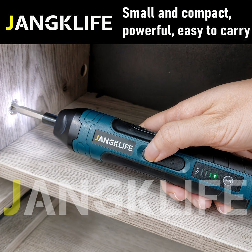 Cordless Electric Screwdriver Set ¨C Rechargeable Power Screwdriver with LED Light, DC Charging, Bit Accessories Included, for Home DIY & Repair