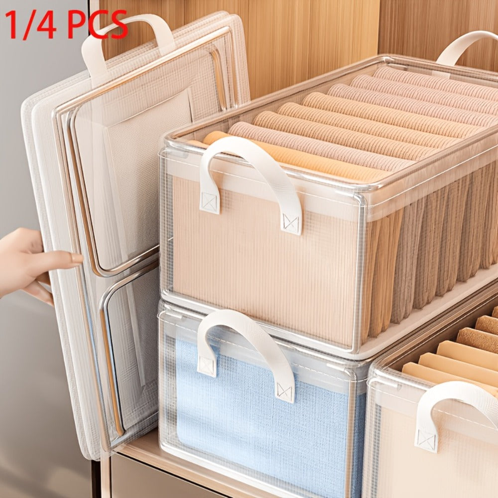 Storage Boxes Waterproof Steel Frame 26L Collapsible Fabric Bins for Clothing Household Sundries Closet Bedroom Organization Space Saving Home Storage Containers with Lid